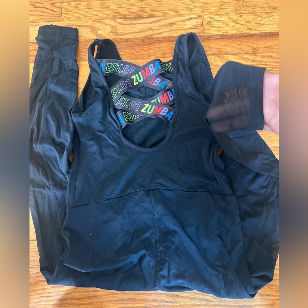 Zumba Fitness Black body one piece catsuit